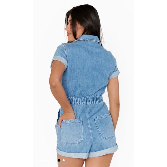 Show Me Your MuMu Cannon Romper in‎ Ocean Spray Size Large - Picture 5 of 14